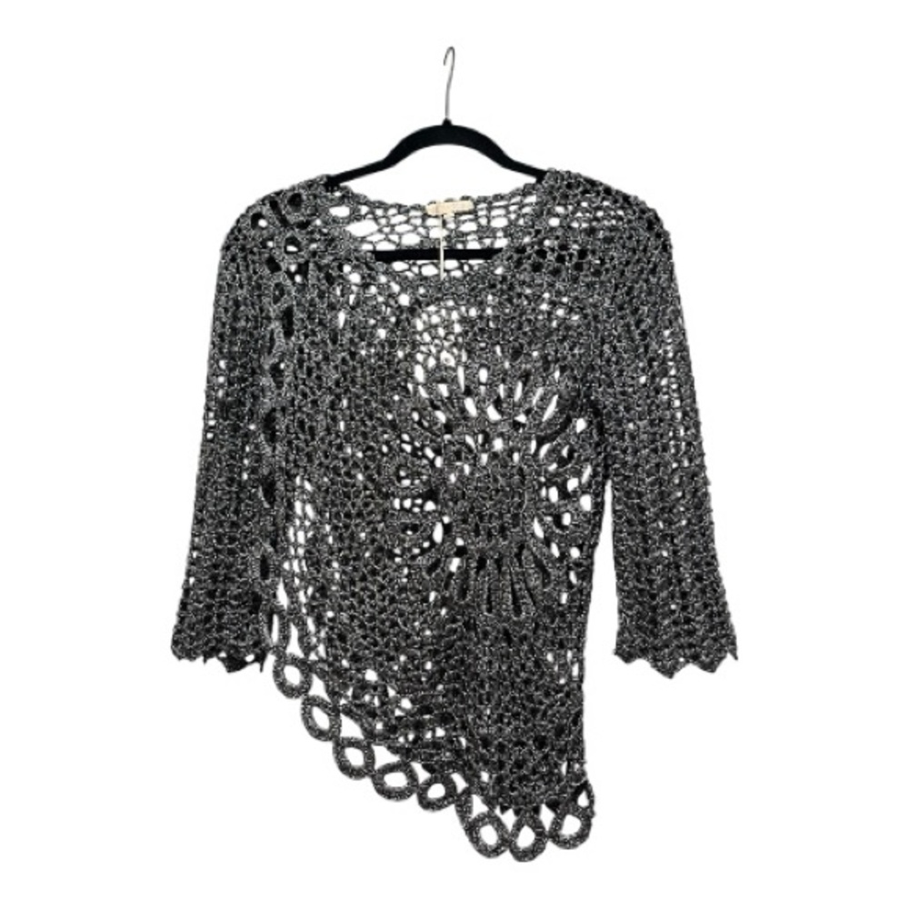 Miracle Charcoal Crochet Poncho